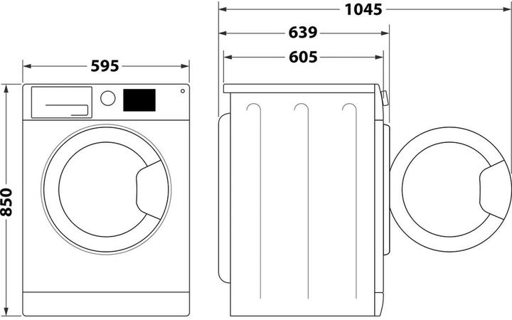 Image du produit Bauknecht WM BK 10A CH N (10 kg, Gauche, Fiche CH)