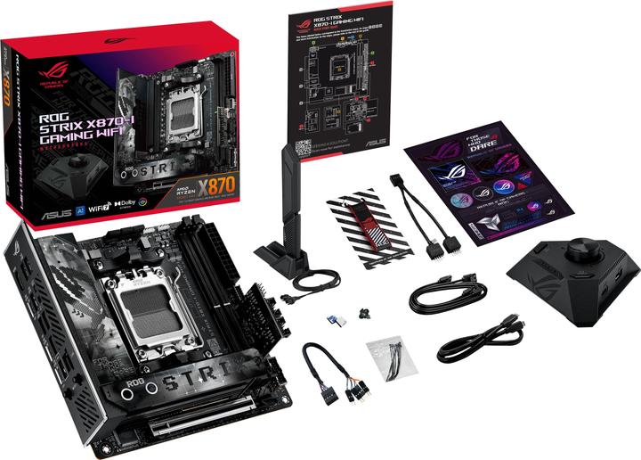 Immagine prodotto ASUS ROG STRIX X870-I GAMING WIFI (mITX, X870, AM5, DDR5) (AM5, AMD X870, Mini-ITX)
