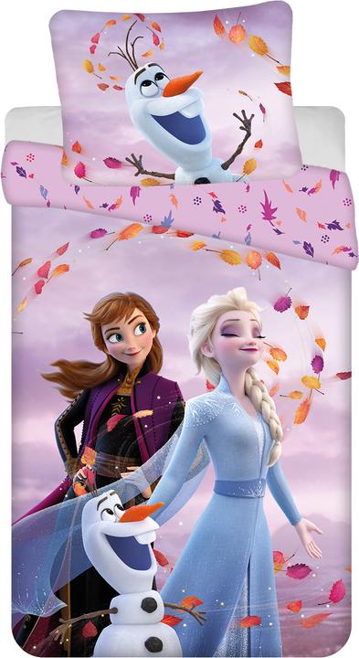 Actual product image Tinisu Frozen Anna & Elsa Bettwäsche - 140x200 cm Baumwolle Kissen und Decke