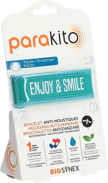 Image du produit Para‘Kito Parakito Bracelet adulte Enjoy and Smile bleu