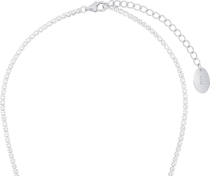 Produktbild S.Oliver Halsschmuck für Damen, 925 Sterling Silber, Zirkonia (synth.) | Infinity (925er Silber, 36 cm)
