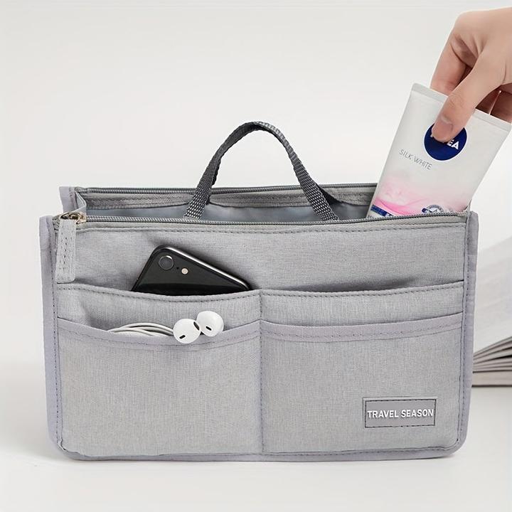 Produktbild Only-Bags.Store Multifunktionale & tragbare Aufbewahrungstasche mit doppelten Reissverschlüssen, grosse Kapazität
