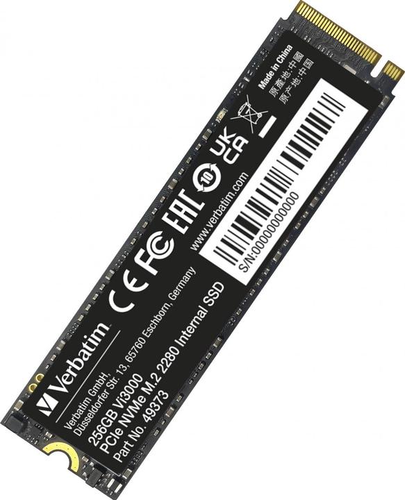 Actual product image Verbatim Vi3000 (256 GB, M.2 2280)