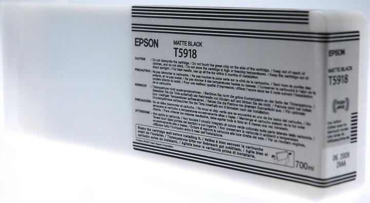 Actual product image Epson T5918 Ink Cartridge Matte Black Standard Capacity 700ml 1-pack (MBK)