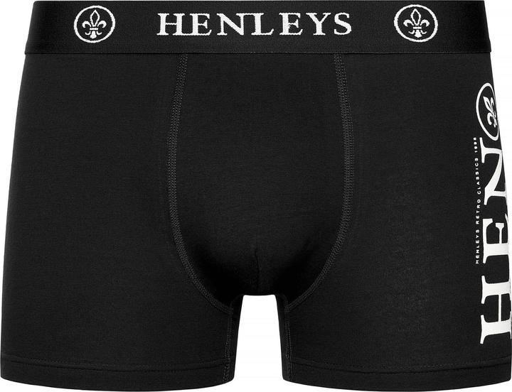 Actual product image Henleys Mens Kelmack Marl Boxer Shorts (Pack of 5) (L, 5-pack)