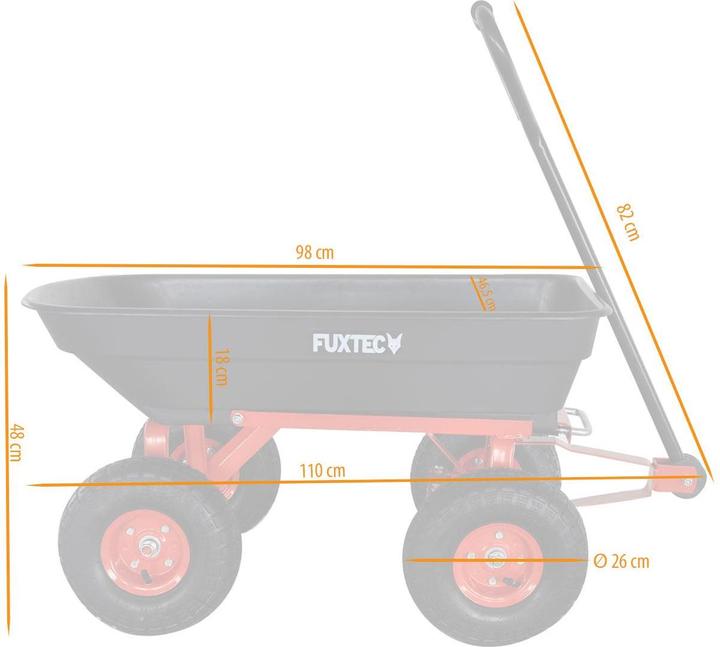 Actual product image Fuxtec FX-KW2175 tipper