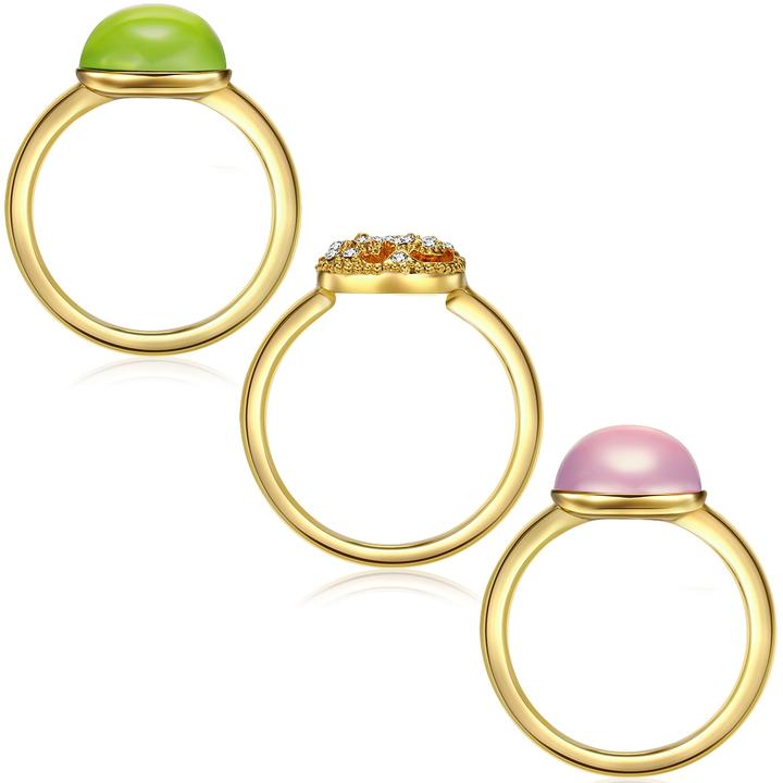 Image du produit Lulu & Jane Alliage métallique orné de cristaux Swarovski® or jaune - 33246 (50)