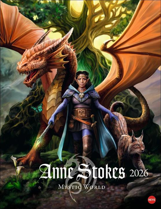 Produktbild Anne Stokes: Mystic World Posterkalender 2026 (34 x 44 cm, Deutsch)