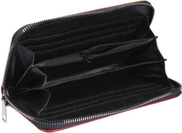 Actual product image ticket box faux-leather, brown