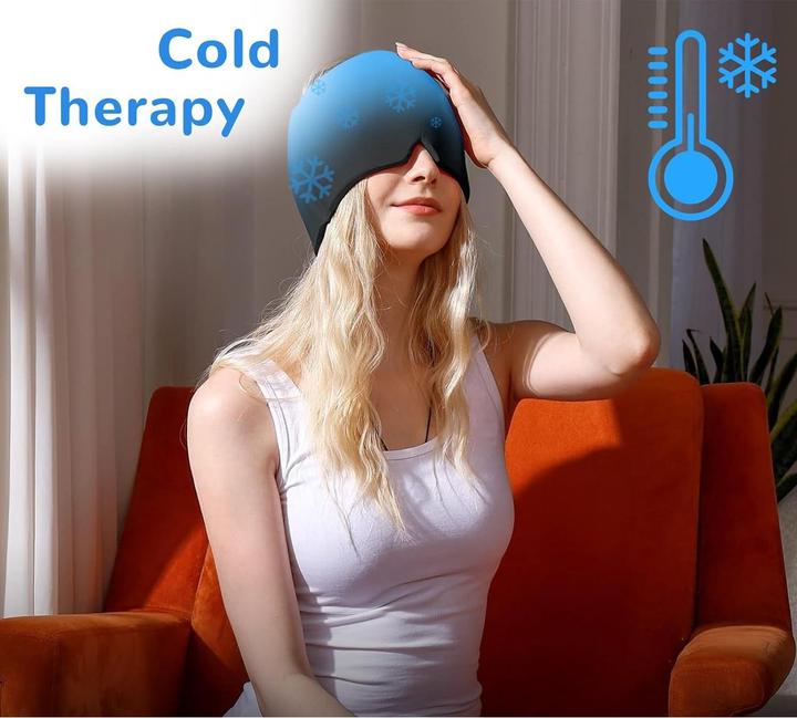 Produktbild Cbx Gel Kühlmütze, Migräne Mütze, Eiskappe Grau