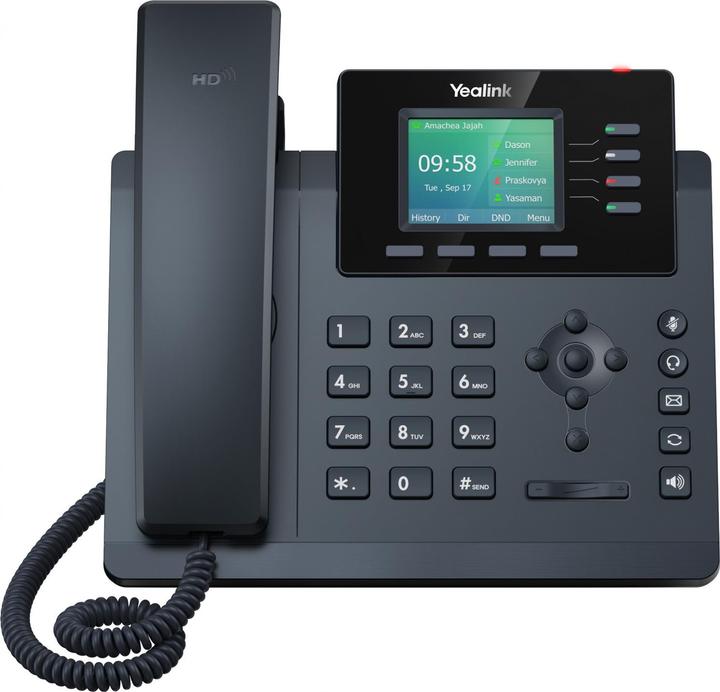 Actual product image Yealink Téléphone SIP T34W 4 comptes Giga PoE Wifi