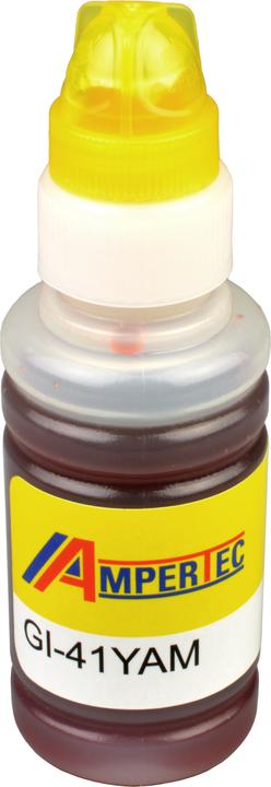 Actual product image Ampertec Nachfülltinte ersetzt Canon GI-41Y 4545C001 yellow (Y)