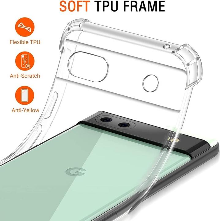 Actual product image Screenguard Crystal Clear Case Bumper (Google Pixel 6a)