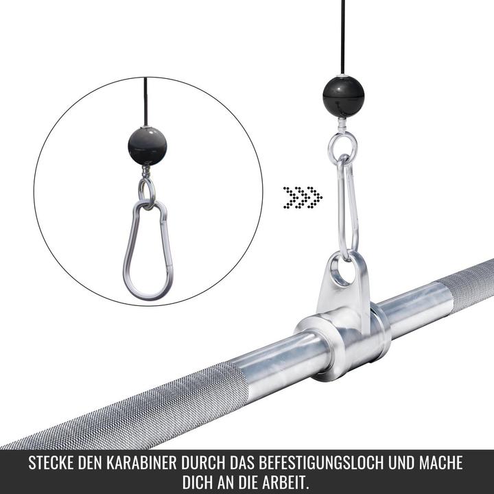 Immagine prodotto Gorilla Sports Maniglia di trazione dritta incl. giunto girevole