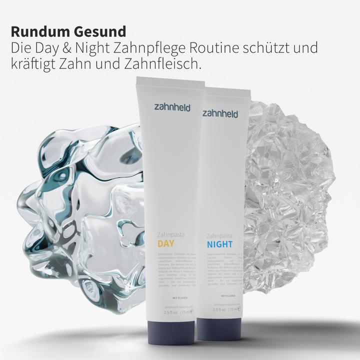 Actual product image Zahnheld Toothpaste day & night fluoride paste (150 ml)