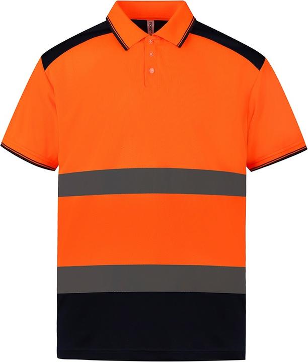 Yoko Erwachsene 2Ton Kurzarm Polo Shirt