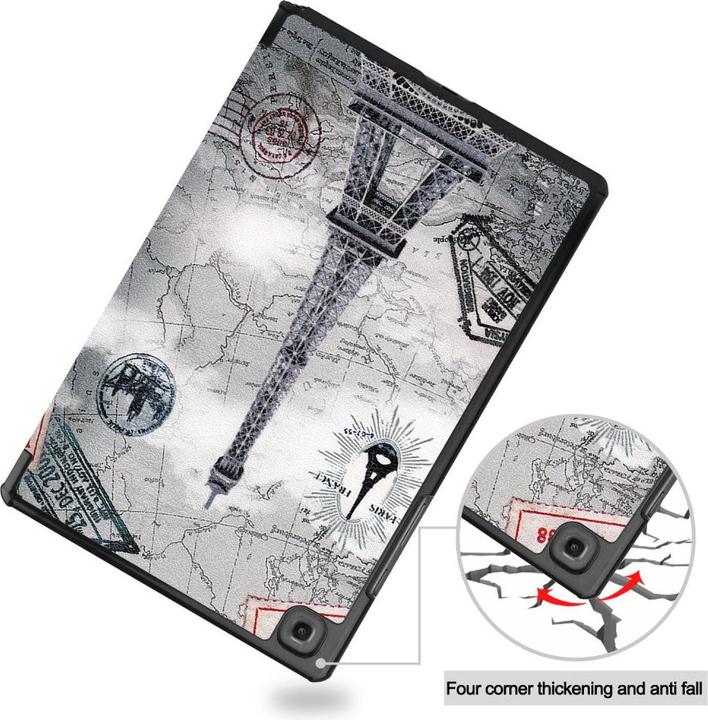 Actual product image Cover-Discount Galaxy Tab A7 (2020) - Tri-fold Smart Case Paris (Galaxy Tab A7 10.4 (2020))