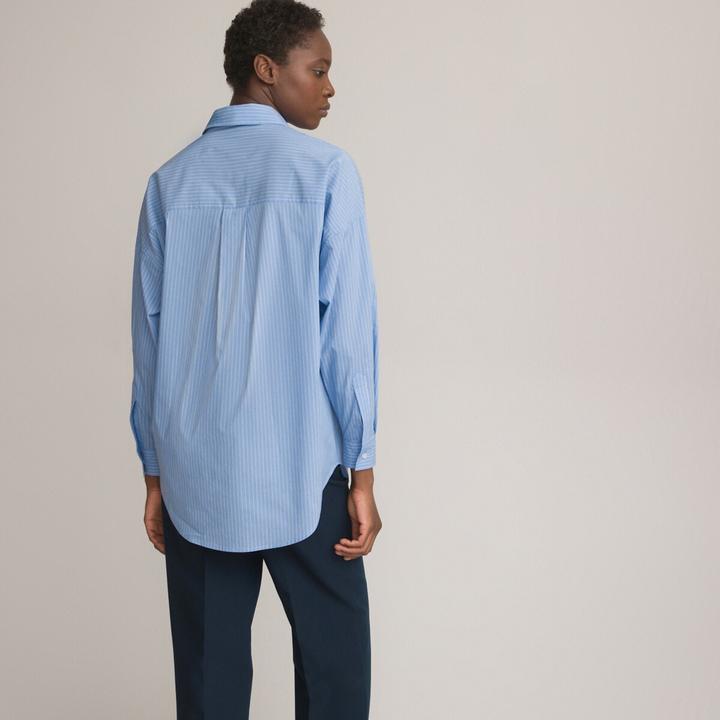 Image du produit La Redoute Collections Blouse ample à manches longues et à rayures (34)