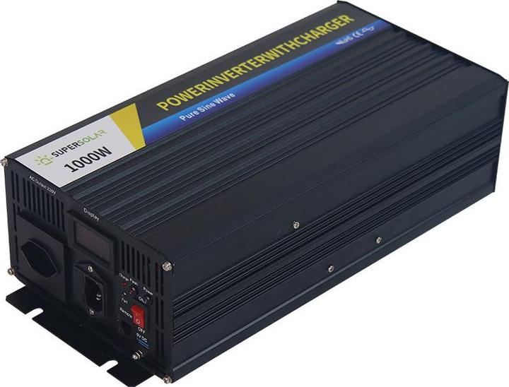 Image du produit Supersolar Onduleur sinusoïdal 1000W/12V avec fonction de charge