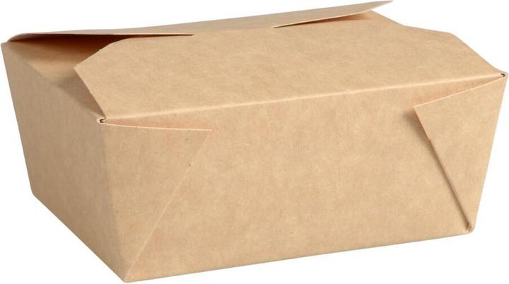Actual product image Abena Takeaway box,, 11x9x5cm, 500 ml, brown, kraft, strong (125 x)