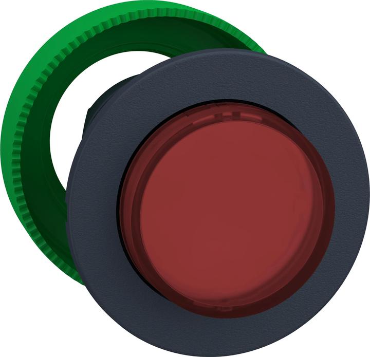 Produktbild APC Frontelement Leuchtdrucktaster, flach, ø30mm, IP69K, Rot, Erhöht, Rastend