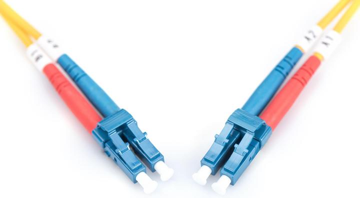 Produktbild Digitus LWL Patchkabel LC/LC 09/125µm Singelmode Duplex Halogenfrei mit Messprotokoll gelb 1m (1 m)
