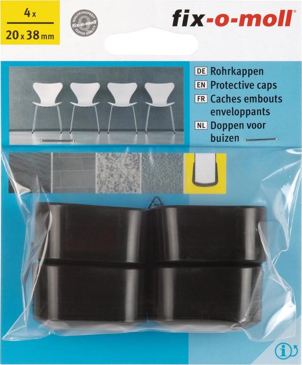 Fix-o-moll Pipe cap (Tube caps, 4 Piece)