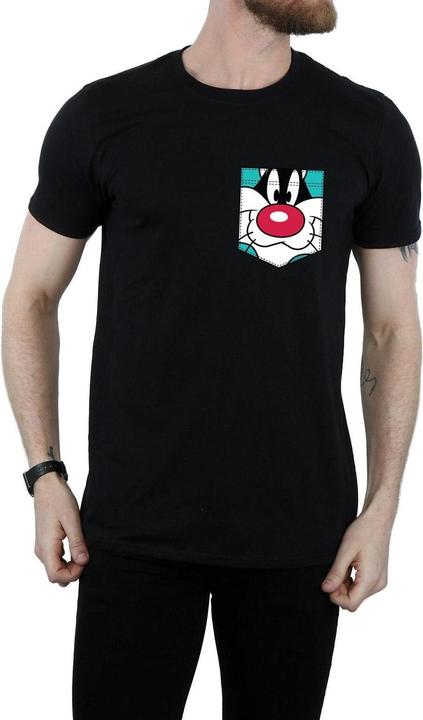 Produktbild Looney Tunes Sylvester Face Faux Pocket TShirt (3XL)