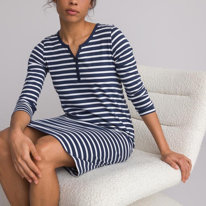 La Redoute Collections Nachthemd aus Baumwoll-Jersey (W32/L34)