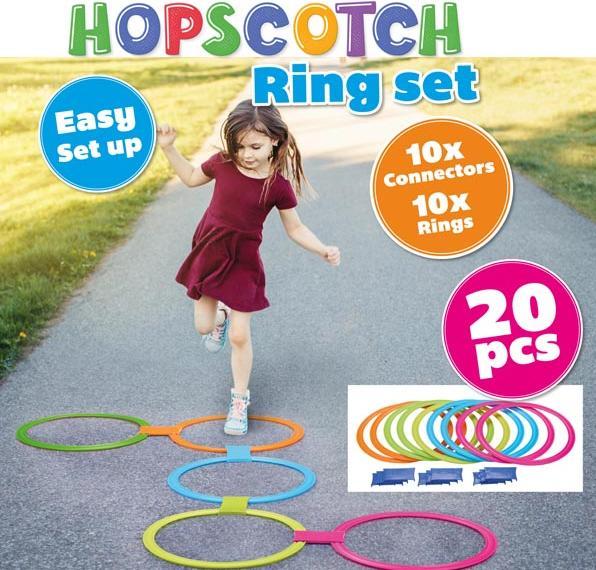 Eddy Toys Hopscotch rings 10pcs PP