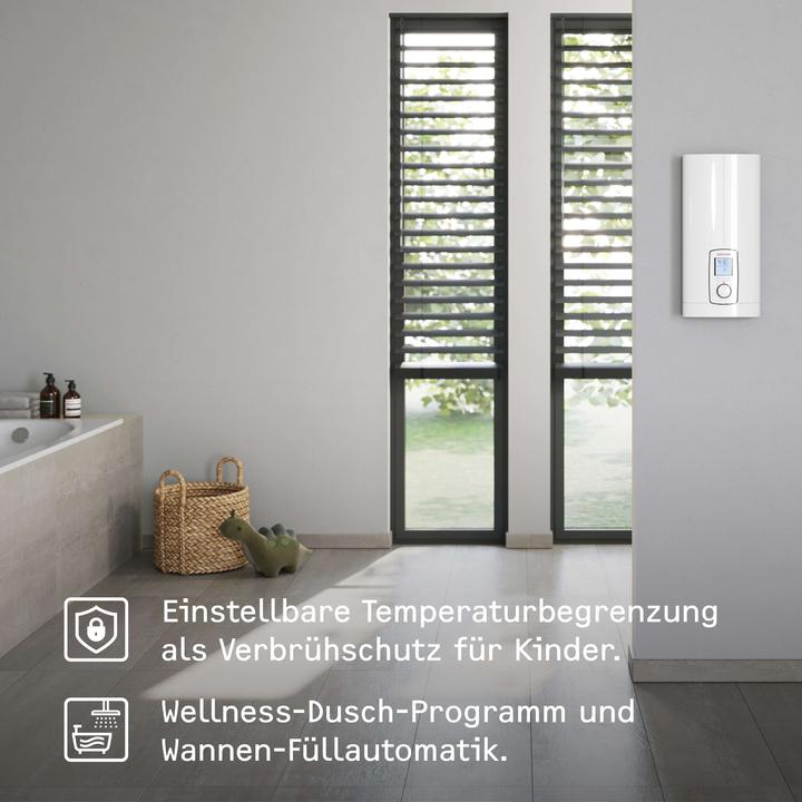 Immagine prodotto Stiebel Eltron DHE 27 kW Scaldabagno istantaneo completamente elettronico, sempre preciso al grado grazie alla