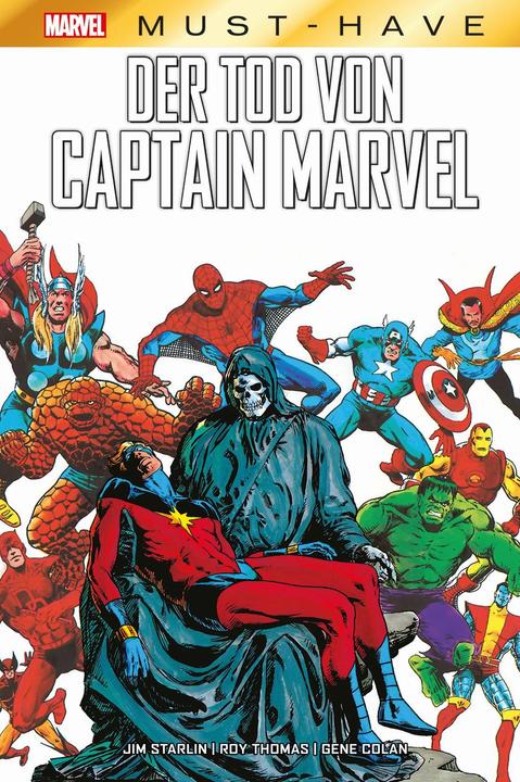 Produktbild Panini Marvel Must-Have: Der Tod von Captain Marvel (Deutsch, Doug Moench, Stan Lee, Gene Colan, Jim Starlin, Steve Englehart, Pat Broderick, 2024)