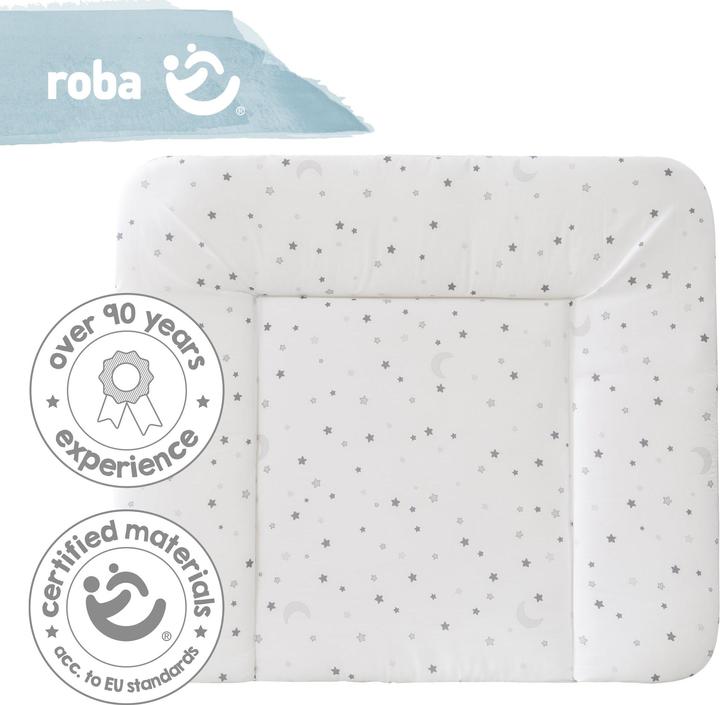 Image du produit Roba Matelas à langer soft gris "Magie d'étoiles (75 x 85 cm)
