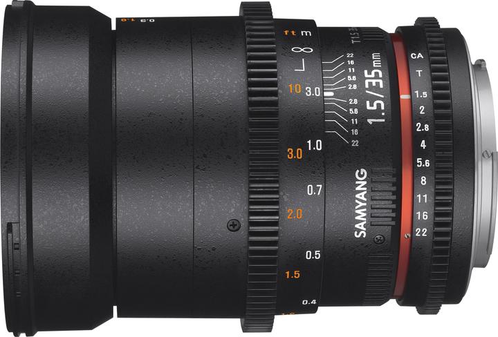 Image du produit Samyang 35mm T1.5 VDSLR II Canon EF (Canon EF, Plein format)