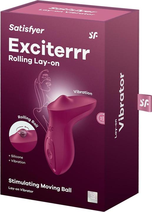 Actual product image Satisfyer Exciterrr | 12.5 cm | lay-on vibrator | clitoral stimulation | stimulating movable