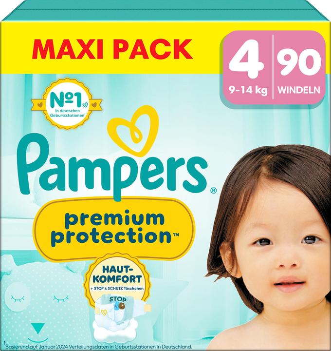 Immagine prodotto Pampers Protezione Premium (Dimensione 4, Box mezzo mese, 90 Pezzo/i)