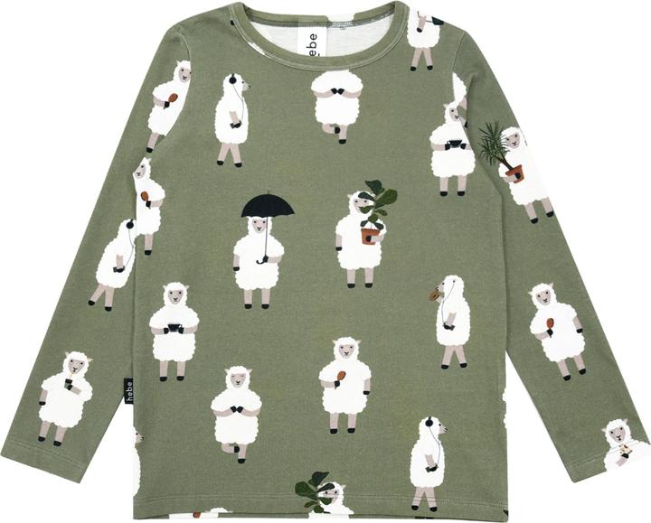 Hebe Langarmshirt mit Schafsaufdruck
