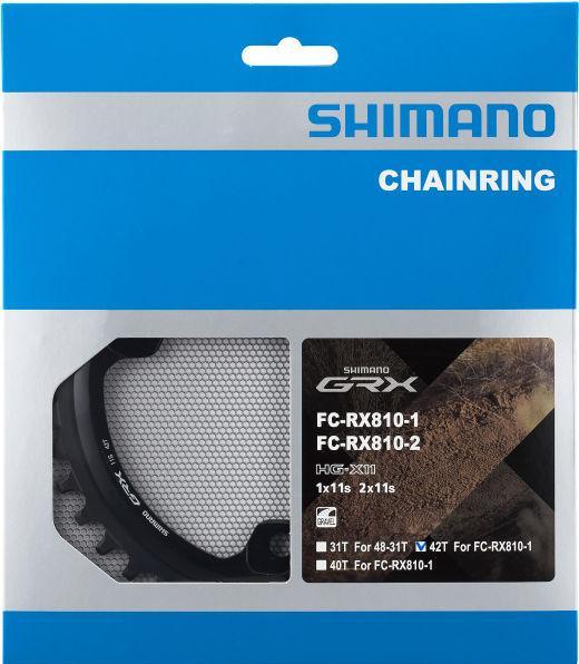 Produktbild Shimano Kettenblatt GRX FC-RX810 1-f. 42Z|1-v. 42Z (42)