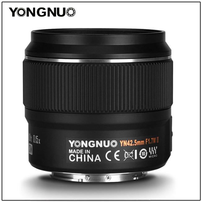 Actual product image Yongnuo YN 42.5mm f/1.7M II Prime Lens Micro Four Thirds (Four Thirds, Micro Four Thirds)