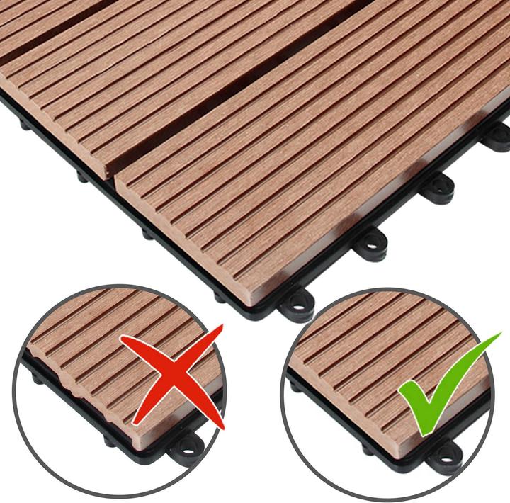 Actual product image Casaria WPC Fliesen (66 x, 30 x 30 cm)