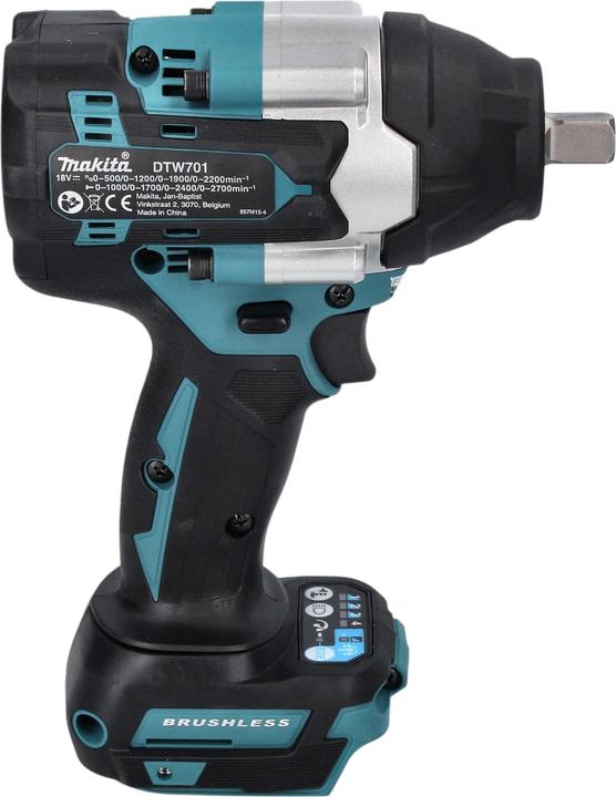 Produktbild Makita DTW 701 Z Akku Schlagschrauber 18 V 700 Nm 1/2" Brushless + Steckschlüssel Set 14 tlg. - (Akkubetrieb)