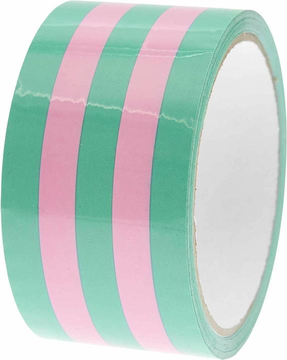 Actual product image Rico Design Parcel tape pink / green, 5 cm.300772 (0.50 mm)