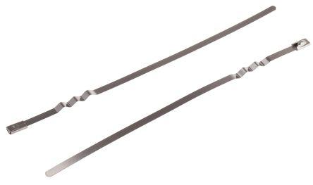 Actual product image Rs Pro Roller ball tie S/S Uncoated 150x4.6 (Metal cable ties, 150 mm, 100 pcs.)