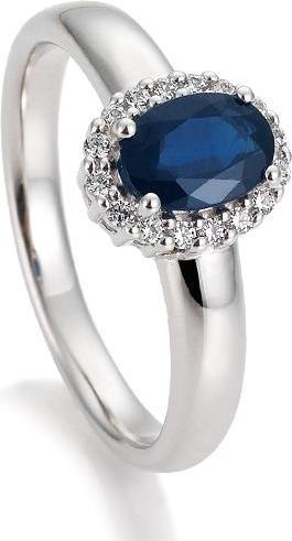 Immagine prodotto Breuning ANELLO - E.SAFIR/Brill. 0,12 Ct. H/si (49, Oro 750/18 K)