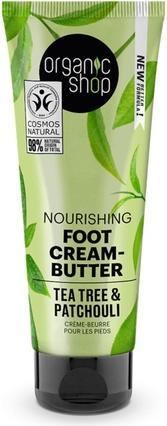 Image du produit Organic Shop Beurre pour les pieds, nourrissant et adoucissant, Organic Tea Tree & Patchouli - 75ML (Bain de pieds, 75 ml)