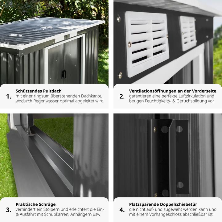 Actual product image tectake Garden shed
