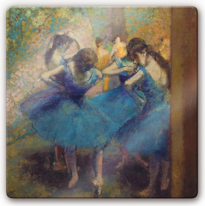 Image du produit Trenddeko Degas - Les danseuses bleues (20 x 20 cm)