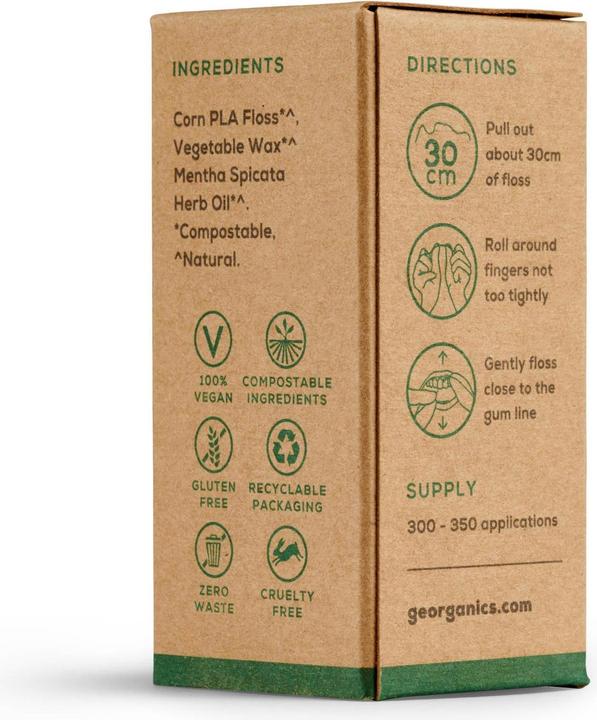Actual product image Georganics Natural dental floss (2 m)