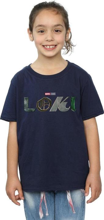 Actual product image Girls Loki Logo Cotton T-Shirt (140, 146)