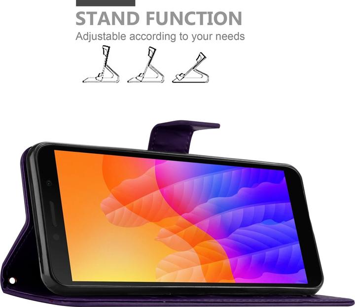 Produktbild Cadorabo Flower Book Cover (Huawei Y5p)